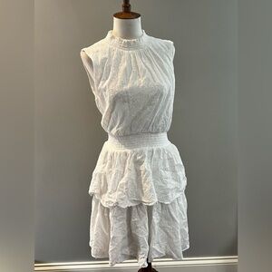 3 for $20 🌷Laundry by Shelli Segal white eyelet cotton sleeveless dress size 4